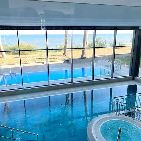 Apartament Golden View Rewal Klifowa 5 Przy Plazy, Widok Na Morze, Basen, Sauna, Silownia Appartement Rewal