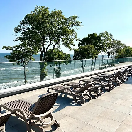 Apartament Golden View Rewal Klifowa 5 Przy Plazy, Widok Na Morze, Basen, Sauna, Silownia Appartement Rewal